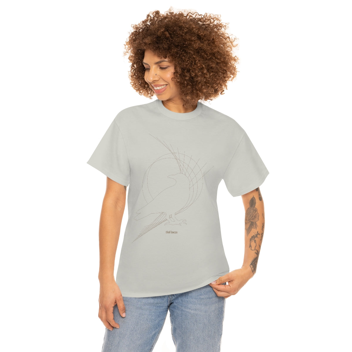 Raven Limited Edition - Heavy Cotton Tee - Ice Grey