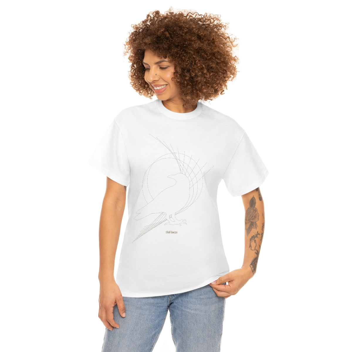 Raven Limited Edition - Heavy Cotton Tee - White