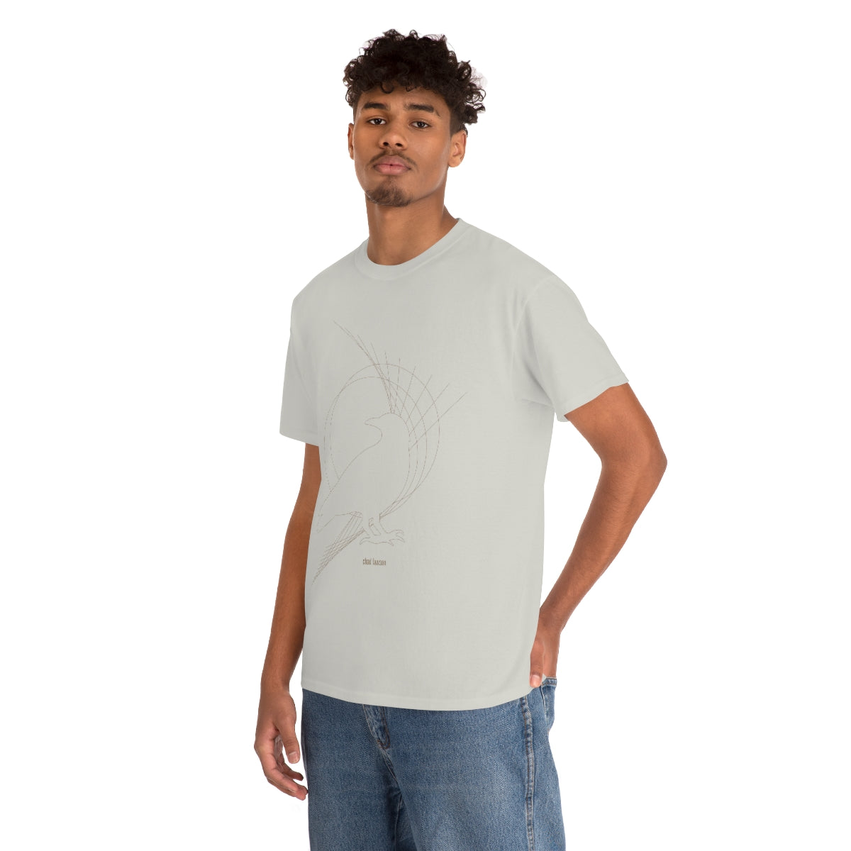 Raven Limited Edition - Heavy Cotton Tee - Ice Grey