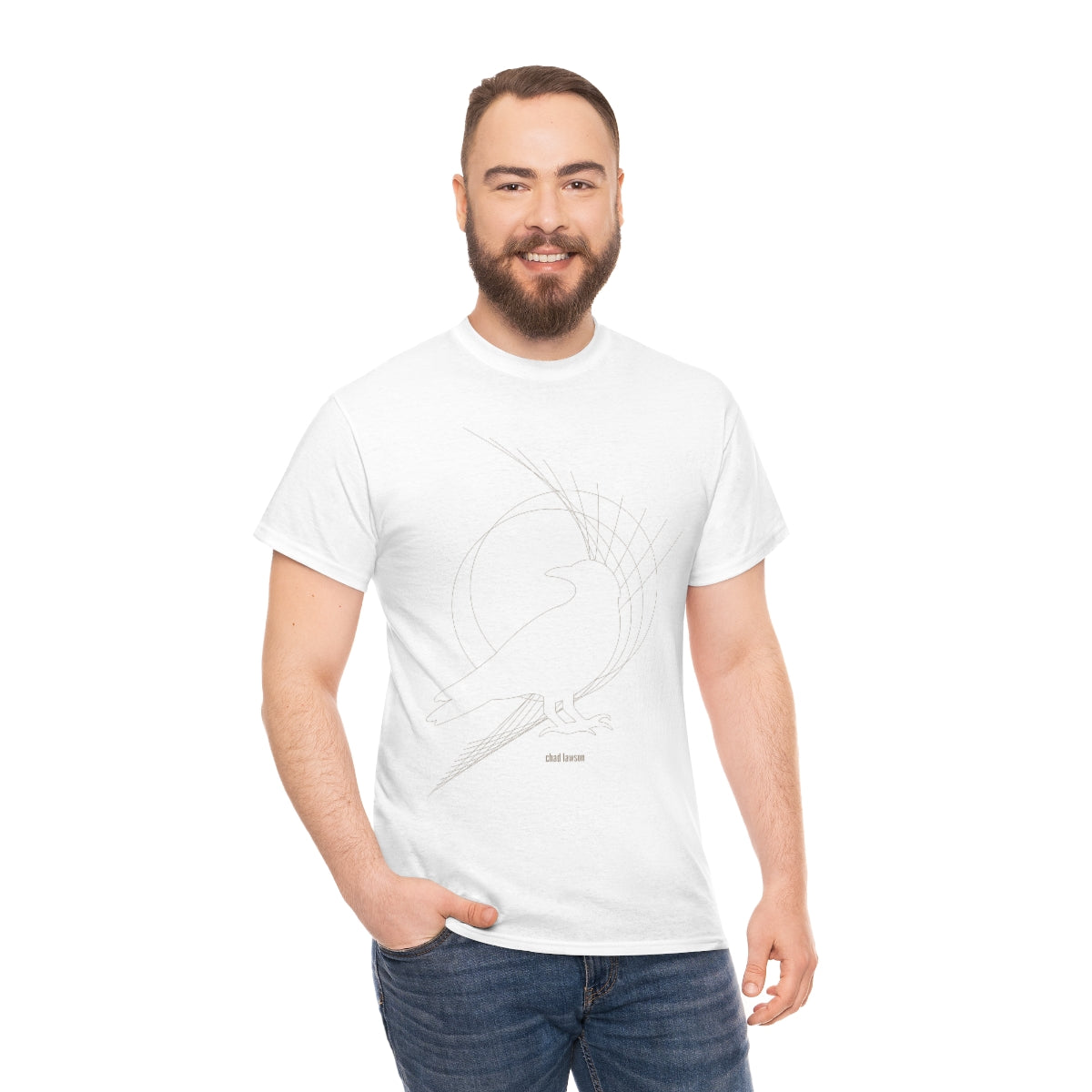 Raven Limited Edition - Heavy Cotton Tee - White